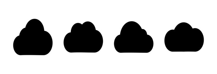 Cloud icon vector illustration. cloud sign and symbol