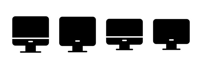 Computer icon vector illustration. computer monitor sign and symbol