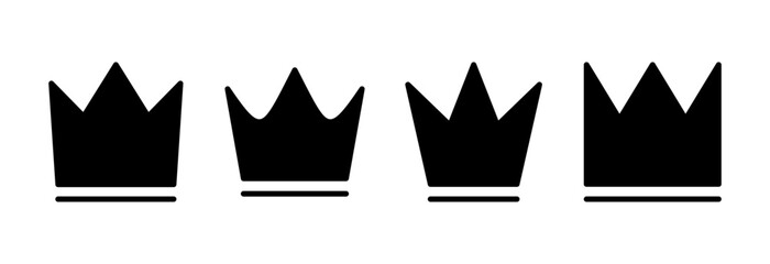 Crown icon vector illustration. crown sign and symbol