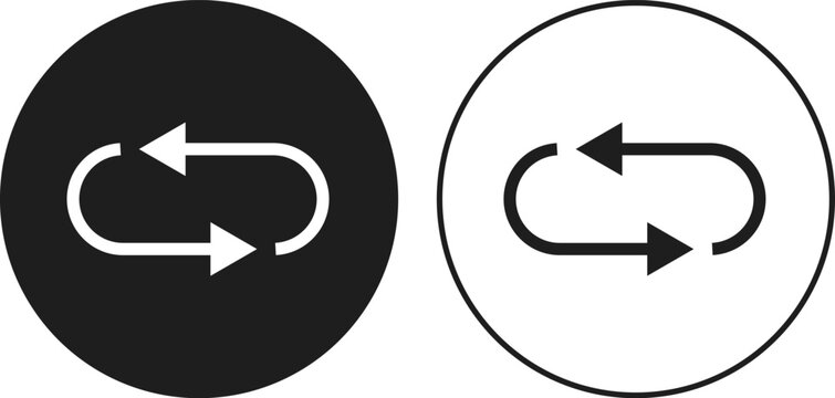 swap icon set. Transfer arrows icons collection. Exchange symbol. Change sign
