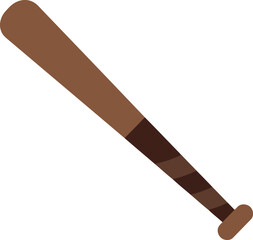 Baseball bat sports equipment wood natural color outdoor activity vector