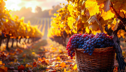 Autumn in Vineyard 