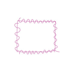 Vector abstract hand drawn floral frame and decorative illustration design.