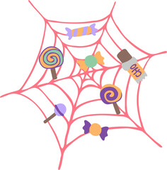 사탕걸린거미줄_할로윈_핼러윈