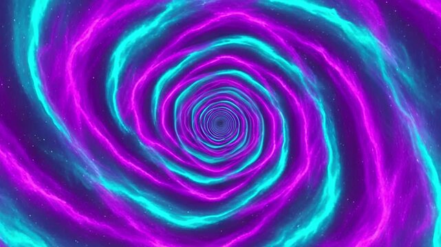 Futuristic neon tunnel loop animation with glowing lights and cyberpunk vibe. Perfect for VJ loops, motion graphics, music visuals, and digital backgrounds.