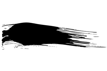 黒いインクのかすれたイラスト素材