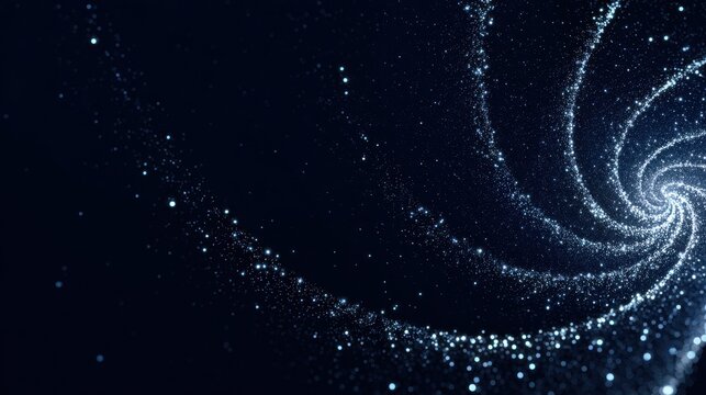 High quality photo of a swirling cosmic nebula in deep space - Powered by Adobe