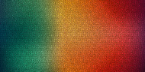 Colorful mosaic gradient background with smooth green, orange, and red tones blended together in an abstract artistic pattern with polygon texture