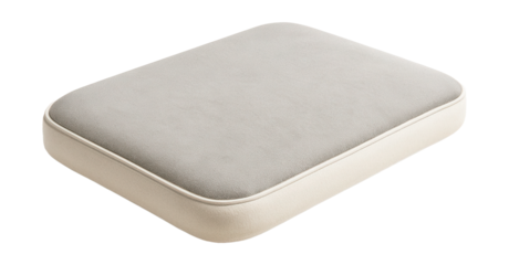 Minimalist pet bed mat with sleek lines and neutral tones for a Scandinavian aesthetic.