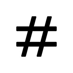 Hashtag icon vector for web and mobile app. hashtag sign and symbol