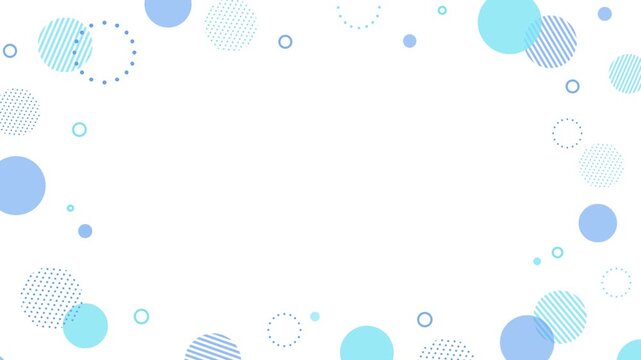 Cute and pop colorful dot simple frame background