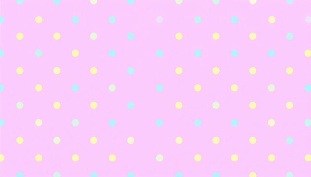 Pink polka dot background green blue dots pattern design vibrant pink backdrop with playful green and blue polka dots