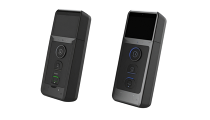 3D Biometric Fingerprint Device Set Isolated on Transparent Background