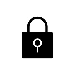 Lock icon vector for web and mobile app. Padlock sign and symbol. Encryption icon. Security symbol
