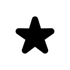 Star Icon vector for web and mobile app. rating sign and symbol. favourite star icon