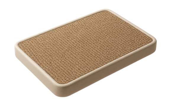 Rectangular scratch board for pet-friendly spaces, featuring a neutral color scheme.