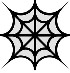 Vintage spider web vector, ideal for classic Halloween designs, old style decorations, and mystery backgrounds.