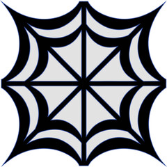 Decorative spider net vector, perfect for spooky patterns, creepy decor, and dark fantasy design collections.