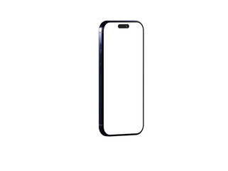 High-quality image of a modern smartphone with a blank screen, perfect for app presentations or website mockups.