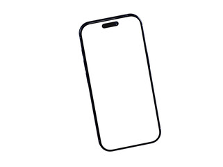 High-quality image of a modern smartphone with a blank screen, perfect for app presentations or website mockups.
