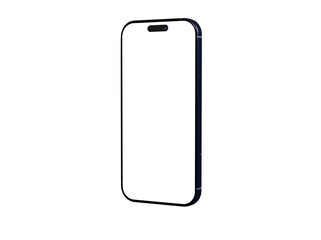 High-quality image of a modern smartphone with a blank screen, perfect for app presentations or website mockups.