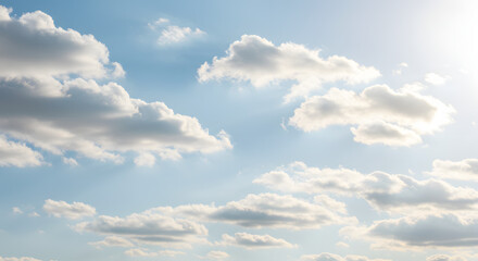 穏やかな空に漂う白い雲