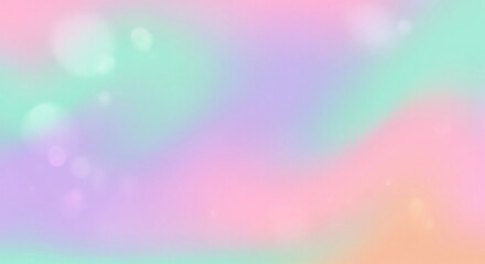 Ethereal abstract mesh gradient background featuring a dreamy blend of soft pastel colors like pink, mint, and lavender with sparkling bokeh lights