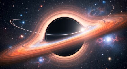 Fototapeta premium Black Hole Event Horizon deep space
