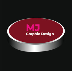 Red help button 3D vector icon for web and business design