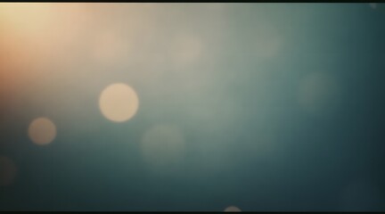 Soft bokeh lights and hazy atmosphere