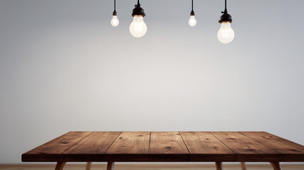 ergonomic. A minimalist wooden desk with a clean, uncluttered surface, radiating modern simplicity. lifestyle magazines, social media lookbooks, designed for influencer and brand collaborations.
