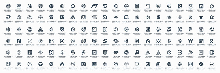 Abstract letter design concept for branding. Future shape logo usable for business, corporate and technology.