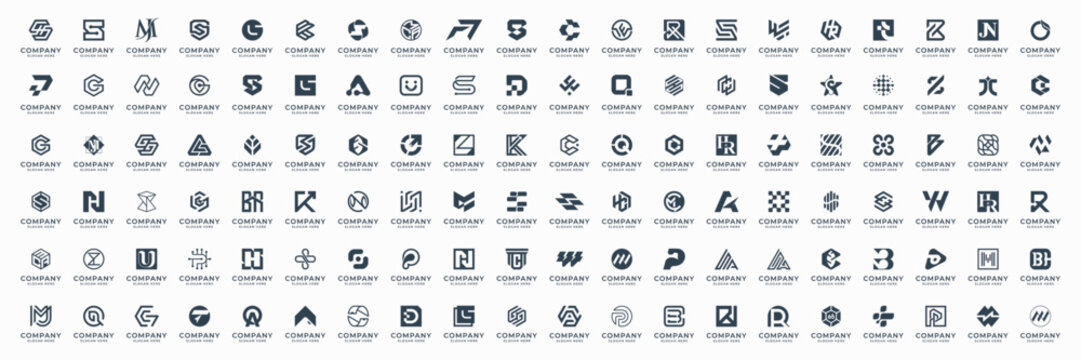 Abstract letter design concept for branding. Future shape logo usable for business, corporate and technology.