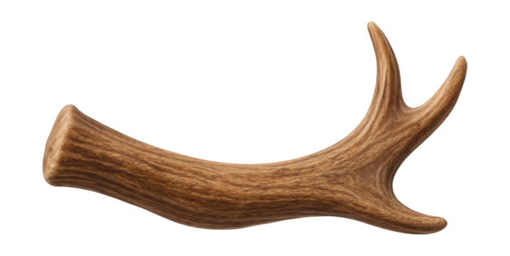 Natural antler bone for a rustic cabin vibe, perfect for pets.