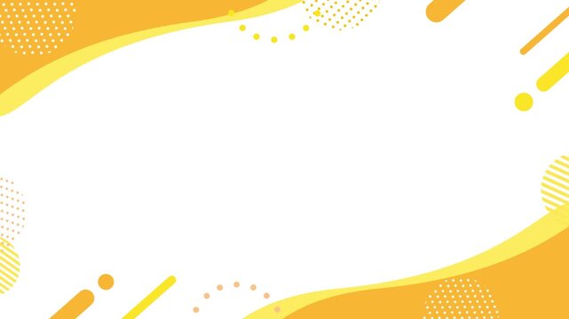 Cute and pop geometric business frame background