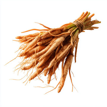 fingerroot cluster on white background