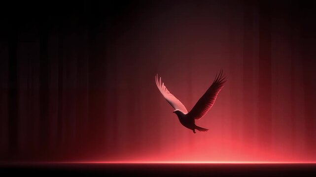 The Tenacity and Hope of Birds Flying in Red Light