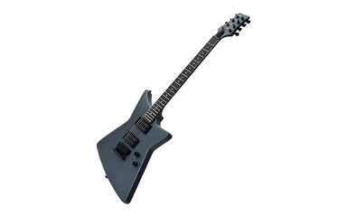 modern electric Guitar on transparent background