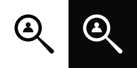 Recruitment icon fill vectors set for ui.