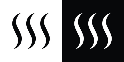 Heat icon fill vectors set for ui.