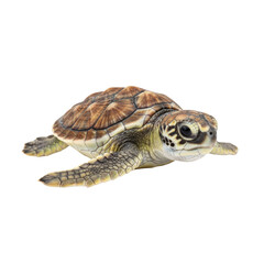Obraz premium Baby Green Sea Turtle Isolated on Black