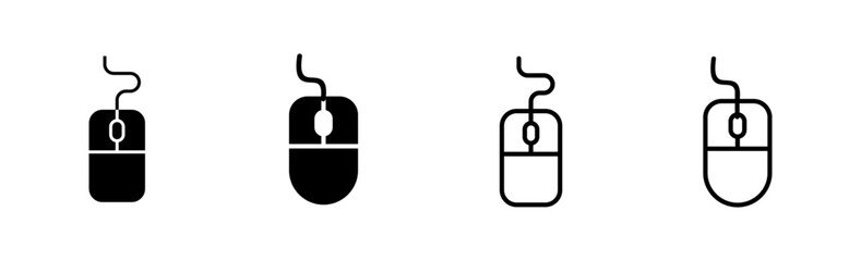 Mouse icon set. click icon vector. pointer icon vector.