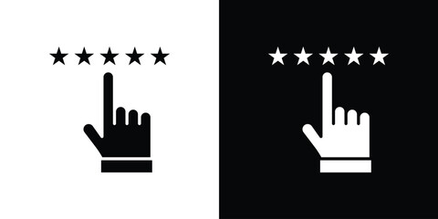 Customer feedback icon fill vectors set for ui.