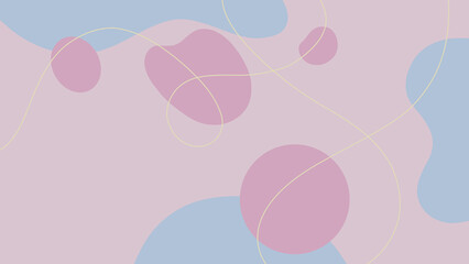 Soft Pastel Abstract Background with Flowing Shapes