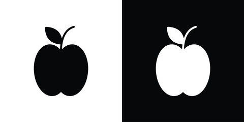 Apple icon fill vectors set for ui.