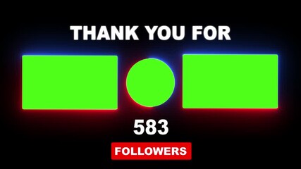 Thank you for 700 followers. Celebrate with your fans ,Congratulations Social media 700 followers counting notification icon animation on alpha channel