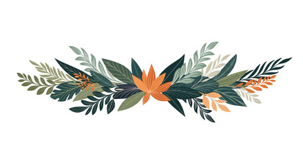 A beautiful arrangement of various colorful leaves and plants.