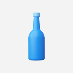 3d Realistic Bottle icon vector Illustration