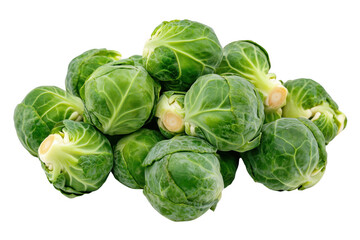 Fototapeta premium Fresh green sprouts pile isolated on a transparent background