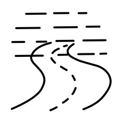 Road line vector
